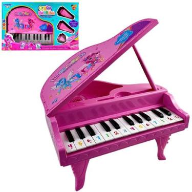 Imagem de Brinquedo Piano de cauda Musical a pilhas pianinho Luz e som - COMPANY