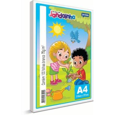Imagem de Papel Sulfite A4 75G Branco Jandainha - Pacote com 100 Folhas - Jandai