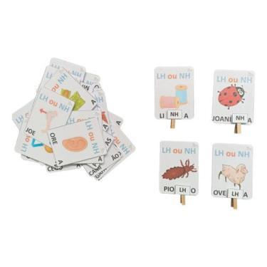 Imagem de Jogo Dos Dígrafos Nh E Lh Ortografia Com Mini Pregadores - T&D Jogos