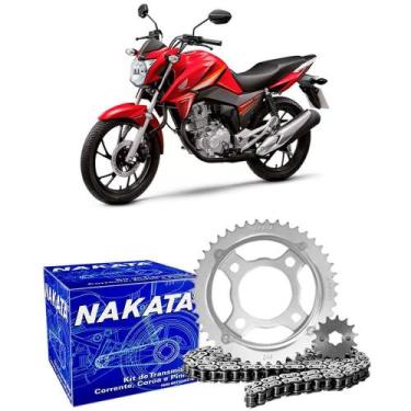 Imagem de Kit Relação Transmissão Moto Honda CG 160 2016 a 2017 Nakata