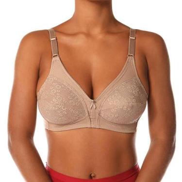 Imagem de Sutiã Sustentação com Renda DeMillus 61383 Cetinete, 50, Bege rosado