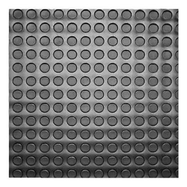 Imagem de Piso Moeda Borracha Academia Antiderrapante 50x50cm - Tatame