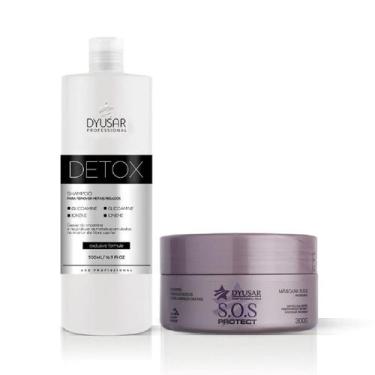 Imagem de Kit Shampoo Detox 500ml + Máscara S.O.S 300g da Dyusar  - DYUSAR Cosmé