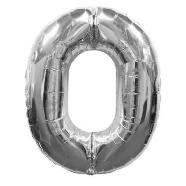 Imagem de Balao Metalizados Pratica 40cm Prata N0