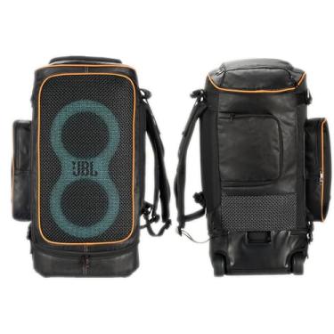 Imagem de Hzycwgone Bolsa de transporte portátil, mochila de viagem, capa robusta para JBL PartyBox Stage 320/Partybox 310, alto-falante portátil de festa, preto