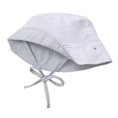 Imagem de Chapéu Dupla Face FPS 50+ Branco / Listrado Büp Baby, G (2 - 4 anos)