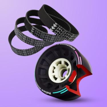 Imagem de Correias Boosted Board (4 peças) com rodas ocas PRO: máxima aderência com 4 correias reforçadas - Stealth V2 V3 225-3m Mini S Mini X Plus