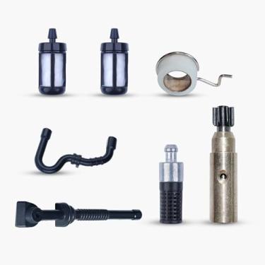 Imagem de Filtro de linha de óleo de engrenagem sem-fim da bomba de óleo, filtros de linha de combustível para Stihl 017 018 MS180 MS170 MS 170 180 peças de reposição de motosserra