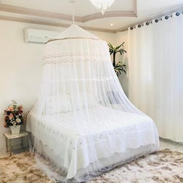 Imagem de Mosquiteiro Teto Casal Gigante Indiano Com Abertura Lateral - JH, Verd