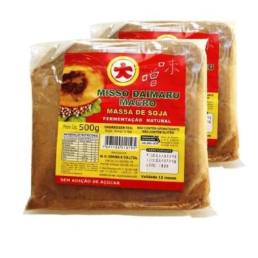 Imagem de 2 Massa De Soja Missô Macrobiótico Claro 500g - Daimaru