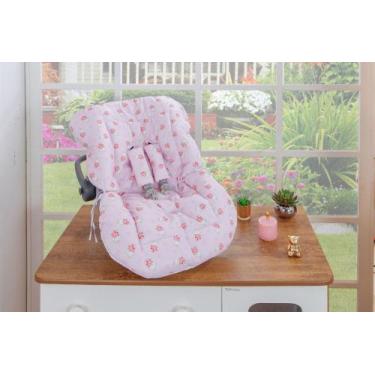 Imagem de Capa Almofadada Para Bebê Conforto Estampa Baby + Proteção Para Cinto 