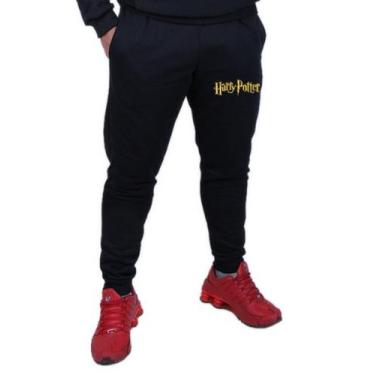 Imagem de Calça Harry Potter Moletom Agasalho Casaco De Frio - Vinis Store, Pret