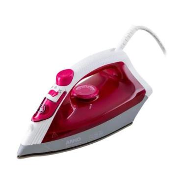 Imagem de Ferro a Vapor Elétrico Arno Steamgliss - Base Cerâmica Rosa, 110V