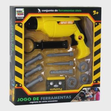 Imagem de Brinquedo Infantil Kit de Ferramentas Furadeira Parafuso - Toy King