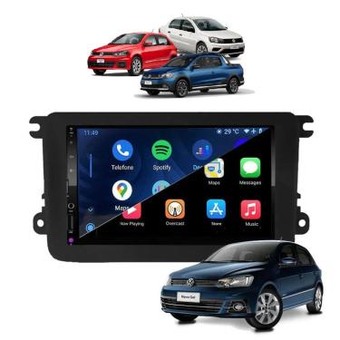 Imagem de Kit Multimídia Gol Voyage Saveiro G7 G8 7 Pol CarPlay AndroidAuto - 708BR Roadstar