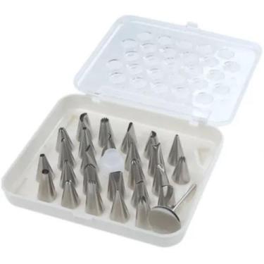 Imagem de Kit 28 Bicos Confeiteiro Profissional Bolo Cupcakes E Bolos - TIWA DO 