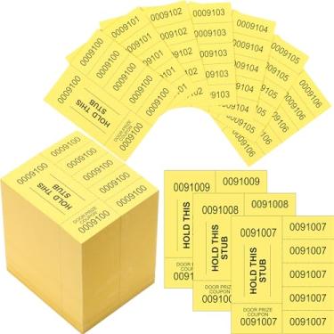 Imagem de Kosiz 504 folhas, 5 bilhetes de sorteio de licitação com diferentes números por folha, bilhetes para eventos, leilão silencioso, folhas de bilhetes de leilão chinês para igreja escolar em sala de aula