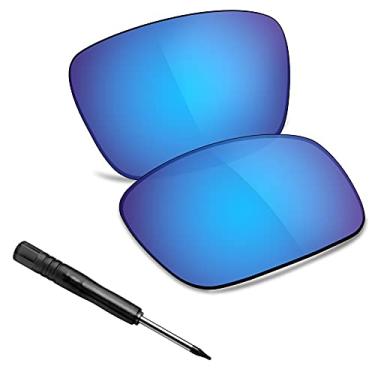 Imagem de TRUSHELL Lentes de reposição polarizadas para óculos de sol Oakley TwoFace OO9189 - azul oceano
