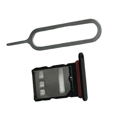 Imagem de zhxchzhi Suporte de bandeja de cartão SIM duplo OEM + substituição de pino para Honor Magic 5 Lite RMO-NX3 peças pretas