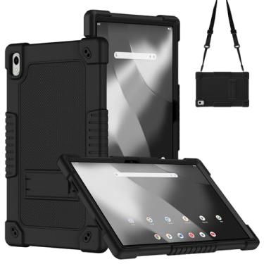 Imagem de Kebiory Capa para tablet Walmart Onn 12,1 polegadas Pro 2024/Onn 30.7 cm Tablet Pro (100146663) capa de silicone macio adequada para crianças com alça de ombro para tablet Onn 12,1 polegadas Pro 2024