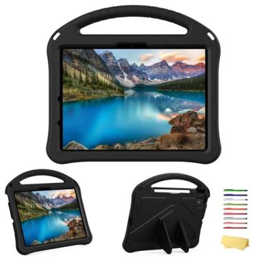 Imagem de UUcovers Capa infantil para iPad Pro 11 polegadas M4 (2024) (modelo: A2836/A2837/A3006) (5ª geração) com suporte/porta-lápis/alça leve, resistente, à prova de choque, espuma vinílica acetinada, macia,