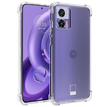 Imagem de Wanyuexes Capa para Motorola Edge 30 Neo 5G/para Motorola Edge 30 Lite XT2245-1, capa de telefone TPU macia e transparente, protetora fina à prova de choque para Motorola Edge 30 Neo Crystal Clear