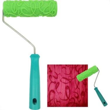 Imagem de Rolo Para Textura Compel 16Cm Emborrachado Fiore - PINCEIS COMPEL