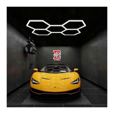 Imagem de Iluminacao em led hexagonal com 5 celulas cri90 estética automotiva sg