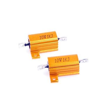 Imagem de LM YN 10 Watt 1000 1K Ohm 5% Resistor de Corda Elétrica de Alumínio Resistor de Ouro para Luzes de LED Inversor Divisor de Frequência Servo Industrial Control 2 peças