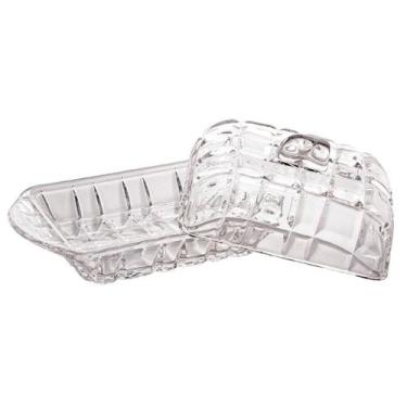 Imagem de Manteigueira de Cristal Deli Lyor Transparente Elegante