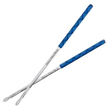 Imagem de Adoro Bastões silenciosos azuis - baquetas silenciosas para e-drum e pad de bateria - o bastão silencioso reduz o ruído de contato alto e protege as almofadas ao mesmo tempo - também adequado para cabeças de malha - 1 conjunto