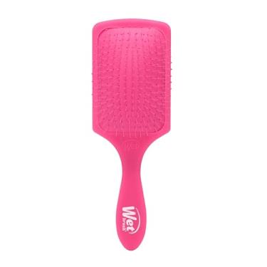 Imagem de Wet Brush Escova de cabelo desembaraçadora de pá, Pink Frost - cerdas desembaraçadoras ultra macias IntelliFlex com design AquaVent - Espalhe tratamentos de cabelo uniformemente - Desliza através de