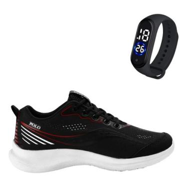 Imagem de Kit Tenis Ortopédico Casual Academia Corrida E Relogio Band - Kart'men