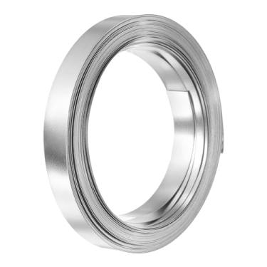 Imagem de HARFINGTON Tira de níquel 0,2 mm x 10 mm (8 m/rolo), tiras de aço niqueladas para baterias de lítio, torneira de níquel de carro para bateria de célula, soldagem a ponto e solda, tom prateado