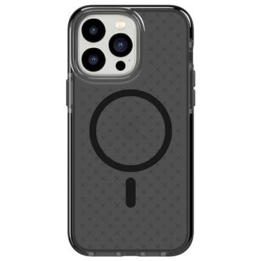 Imagem de tech21 iPhone 14 Pro Max Evo Check compatível com MagSafe® – Capa protetora fina e absorvente de choque com proteção contra quedas FlexShock de 4,9 m e botões extras