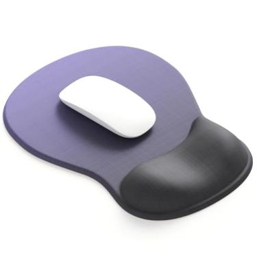 Imagem de ErgoComfort Tapete de mouse de gel para descanso de pulso - mouse pad ergonômico para escritório com suporte de pulso - antiderrapante, design de acessórios de mesa para decoração de casa e jogos (06