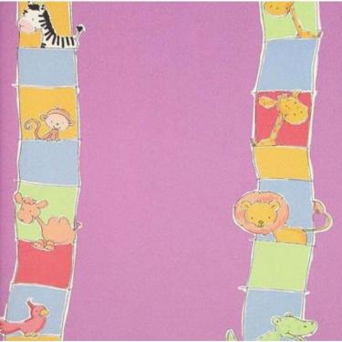 Imagem de Papel De Parede Safari Friends Infantil Colorido Sf6211