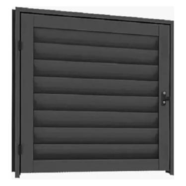 Imagem de Porta Alçapão em Aço - 60X70 - Branco e Preto (Branco)