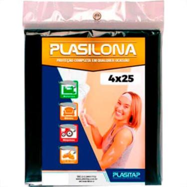 Imagem de Lona Plastica Plasitap Preta 4X25Mt