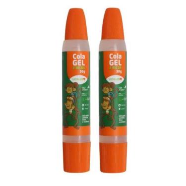 Imagem de Kit 02 Colas Gel Escolar Artesanato 2 Bicos 30g - Leo e Leo - LEONORA