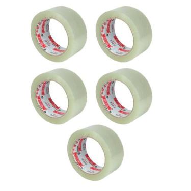 Imagem de Kit com 5 Und Fita Adesiva Transparente 48mmX40mm - FIT-PEL