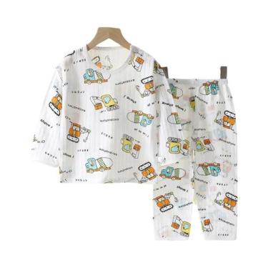 Imagem de Conjunto de Pijamas de Algodão para Bebês e Crianças (0-5 anos) - Esta