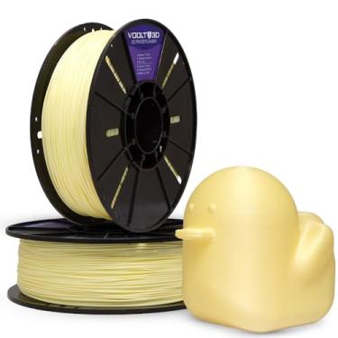 Imagem de Filamento PLA Macaron Velvet High Speed 1Kg 1,75mm Efeito Aveludado em Tons Pasteis Impressora 3D FDM Voolt3D (Amarelo Macaron Velvet)