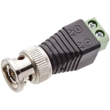 Imagem de Conector Bnc Com Borne  Cat-5/5E/6  /Macho Pct10Pçs