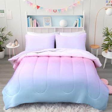 Imagem de SCHNAUZER HOME Bailey Conjunto de edredom Queen, 3 peças, sólido, respirável, acolchoado, edredom de microfibra macia para todas as estações (1 edredom e 2 fronhas)