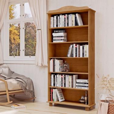 Imagem de Estante Livreiro 5 Prateleiras Rubi 8964FN Freijó Finestra