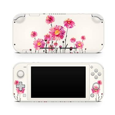 Imagem de Tacky Design Película de decalque em aquarela compatível com o envoltório Nintendo Switch Lite, capa de flor de flor para Nintendo Switch Lite, decalque completo de vinil premium 3M.