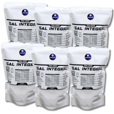 Imagem de Sal Marinho Integral Zero Iodo 6kg Salinas Mossoró Moído