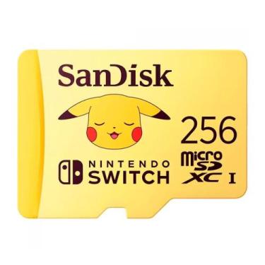 Imagem de Cartão de Memória SanDisk MicroSD 256GB, Nintendo Switch Pokémon - SDS
