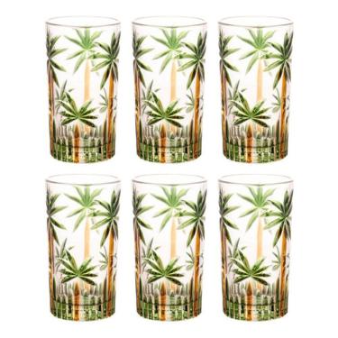 Imagem de Conjunto 6 Copos Altos Cristal Palm Tree 360ml Wolff